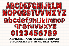 Valentine Alphabet Clip Art, valentines day letters doodle Product Image 4