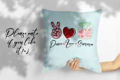Peace Love Summer | PNG Sublimation design, t shirt print Product Image 4