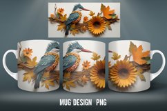 Sculpture Bird Mug Wrap | Sublimation Coffee Cup Designs Product Image 4