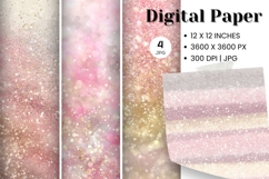pink glitter Background Wallpaper Sparkles Digital Paper_55 Product Image 1