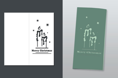 Set of vertical Christmas cards with cut-out covers Product Image 5