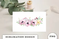 Watercolor flowers bouquet PNG Product Image 4