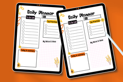 Cute &amp; Aesthetic Daily Planner Printable | Pink Grid Product Image 4