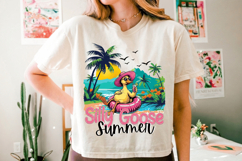 Silly Goose Summer PNG sublimation |Beach &amp; Summer PNG T-Shi Product Image 10