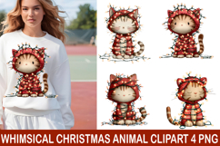 Whimsical Christmas Animal Clipart Product Image 1