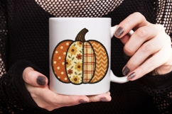 Preppy Fall Pumpkin Png, Floral Fall Pumpkin Png, Fall Png. Product Image 4