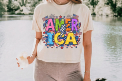 Retro America Thunder PNG T-Shirt|4th of July PNG Sublimatio Product Image 10