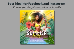 Big Summer Party Flyer, Summer Canva Flyer, Summer Pool Product Image 4