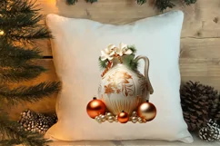 Christmas Antique Vases Clipart, Christmas Clipart Product Image 4
