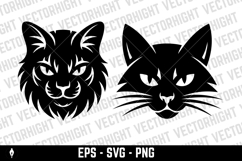 Vector logo of face of a cat or lynx Product Image 4