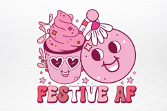 Retro Pink Christmas SVG Product Image 4