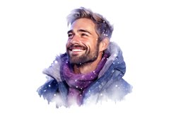 Winter Night Clipart, Winter Clipart, Set of 19 Png Bundle Product Image 4