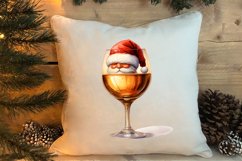 Christmas Wine Cup Sublimation Clipart Product Image 4