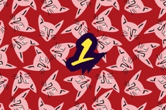 6 Cartoon Cats Patterns Pack Product Image 2