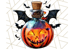 Bright Halloween Potion Bottle PNG Clipart, Holiday Elements Product Image 4