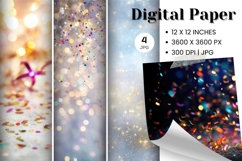 silver glitter Background Wallpaper Sparkles Digital Paper Product Image 1