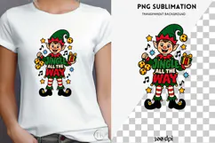 Christmas phrases png design for T-shirts Product Image 4