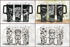 40oz Tumbler laser svg engraved wrap Product Image 6