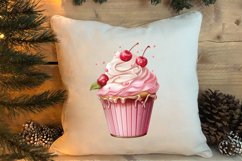 Pink Christmas Coffee Sublimation Clipart, Christmas PNG Product Image 4