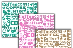 coffee digital papers, Coffee pattern, Coffee background Product Image 3