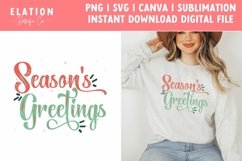 Seasons Greetings svg png sublimation design file Product Image 1