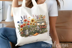 Gardening Life PNG, Vintage Floral Garden Sublimation Design Product Image 4