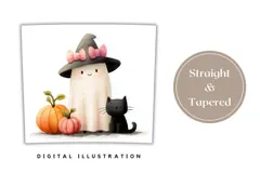 Cartoon Ghost Tumbler Wrap, Halloween Pumpkin Tumbler Product Image 4