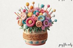 Retro Sewing Sublimation Clipart PNG Product Image 1