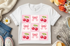 Pink Coquette Soccer PNG: Game Day Bow Shirt Design Product Image 7
