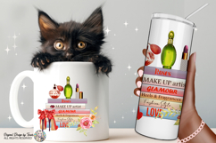 Makeup Glam Fashion Books PNG Heels Perfume Chic Art Product Image 3