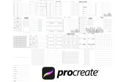 Planner Guide Template Set 2 Procreate Brush Stamps, 25 Product Image 4