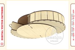 Box Organizer v28 - laser cut file - Glowforge ready SVG Product Image 4