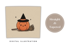 Cartoon Pumpkin Tumbler Design, Halloween Pumpkin PNG Product Image 4