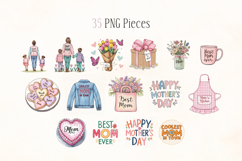 Mothers Day PNG ClipArt Set Product Image 4