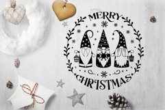 Winter Round Ornaments Bundle. Christmas Svg Ornament Sign. Product Image 4