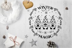 Winter Round Ornaments Bundle. Christmas Svg Ornament Sign. Product Image 6