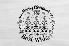 Christmas SVG Round Ornament. Merry Christmas SVG. Product Image 2