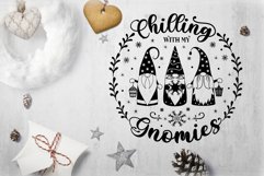 Winter Round Ornaments Bundle. Christmas Svg Ornament Sign. Product Image 3