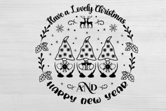 Christmas Round Ornament SVG. Christmas Sign SVG. Product Image 2