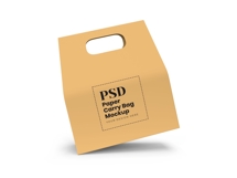 Food Paper Carry Bag Mockup Template Photoshop Product Image 4
