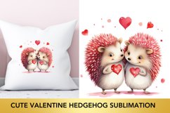 Cute Valentine hedgehog sublimation, hedgehog Bundle Product Image 5