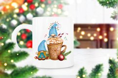 Christmas Gnomes Christmas Trees with Coffee mug, Christmas Product Image 4