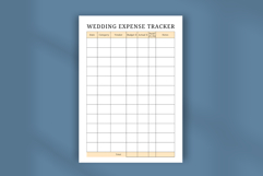 Free Wedding Expense Tracker Editable Canva Budget Template Product Image 4