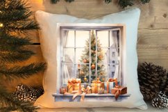 Christmas Window Sublimation Clipart, Christmas Window Product Image 4