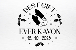 Baby First Christmas Ornament SVG Product Image 4