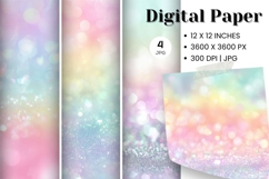 Rainbow glitter Background Wallpaper Sparkles Digital Paper Product Image 1