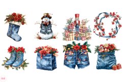 Blue Jeans Christmas Clipart Product Image 4