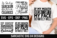Sarcastic SVG Design - If Only Sarcasm Burned Calories Product Image 1