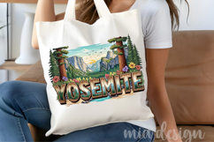 Yosemite PNG, Vintage National Park Half Dome Sublimation Product Image 4