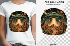 Roswell road trip png design for T-shirts Product Image 4